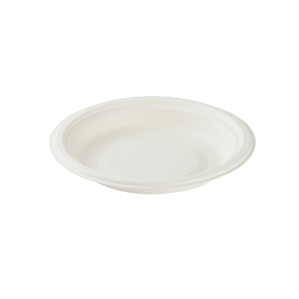 Bagasse(SugerCane) Biodegradable, 8” Deep Plate - 27 mm Deep