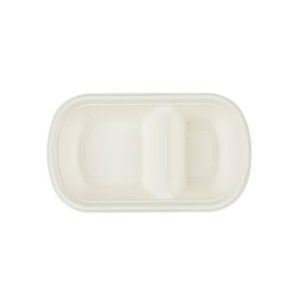 Bagasse(SugerCane) Biodegradable, 800 ml 2-Com Box-Body