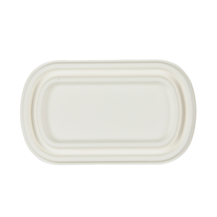 Bagasse(SugerCane) Biodegradable, Lid of 800 ml 2-Com Box-Lid