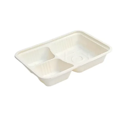 Corn-Strach, Small Bio-based Bento Boxes 3 Compartment Body