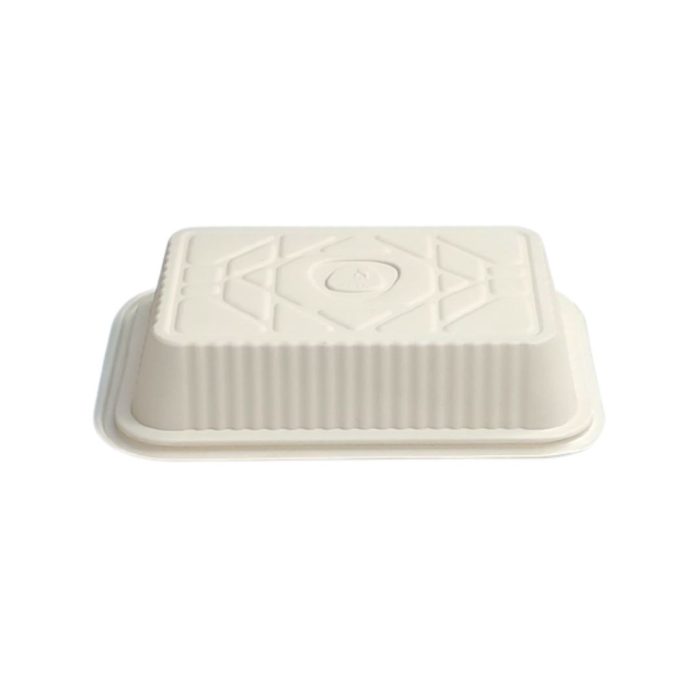 NazifDish -corn Strach-biodegradable-one-compartment-bento-box-5 cm-01