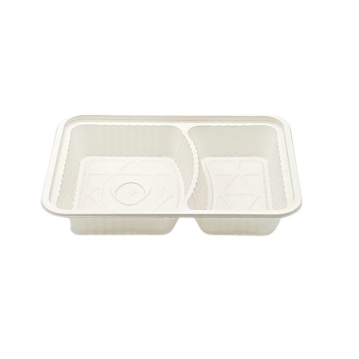 Small Bio-based Bento Boxes Two Compartment Body