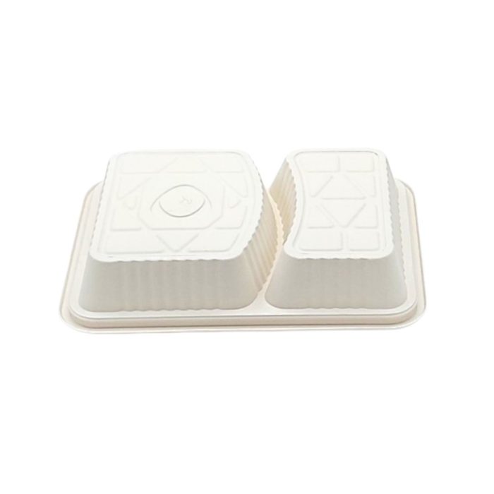 Corn-Strach, Small Bio-based Bento Boxes 3 Compartment Body