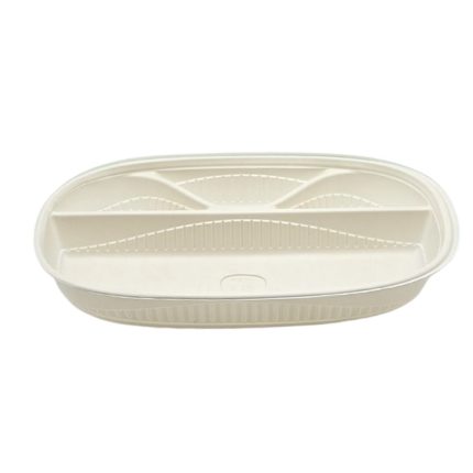 nazifdish-Cor-Strach, 4 Compartment Biodegradable Tray-01